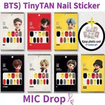 Товары BTS TinyTAN Наклейка для ногтей_MIC Drop Suga