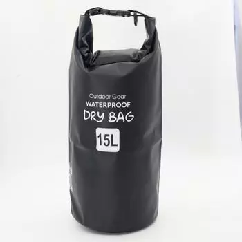 Товары для активного отдыха, ручная водонепроницаемая сумка-ведро на одно плечо, водонепроницаемая сумка для плавания на пляже, водонепроницаемая сумка из ПВХ, сумка для сушки 15L single shoulder синий