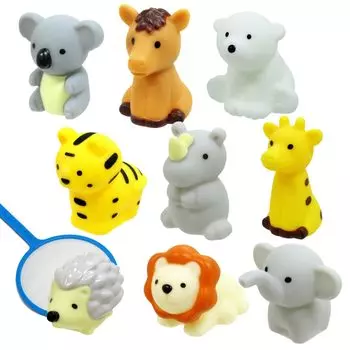 Товары для черпания Fair Day Pukapuka Zoo x 50 предметов Ассортимент Плавает Вы также можете поставить его в своей комнате для игр с черпанием Спасибо [Счастливый набор]