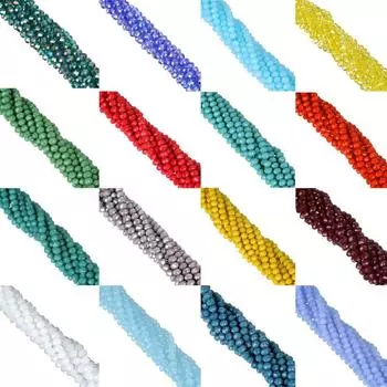 Товары для дома и вечеринок 6 мм 100 шт. для изготовления ювелирных изделий Rondelle Граненые DIY Craft DIY Браслет Ожерелье Распорка Свободные бусины Стеклянный кристалл Натуральный