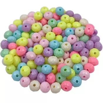 Товары для дома и вечеринок для изготовления ювелирных браслетов, аксессуары «сделай сам», разноцветные яркие цвета, креативная мода, 50–200 шт., свободные бусины с геометрической формой Snowflake 8mm*2mm 200Pcs