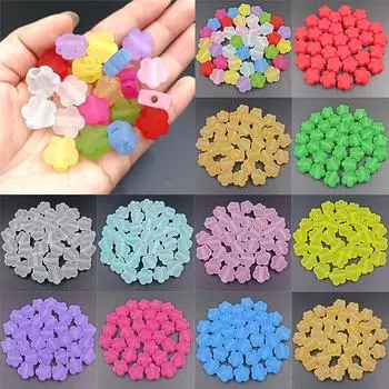 Товары для дома и вечеринок Форма цветка 15 мм Цветок сливы Прозрачный 10 шт. Акрил DIY Для изготовления ювелирных изделий Аксессуары Украшения для волос Ожерелье Браслет розы красного