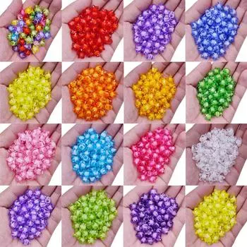 Товары для дома и вечеринок Изготовление ювелирных изделий в форме пентаграммы, ожерелье, браслет 20 шт., самодельные поделки, подвеска, конфетные цвета, россыпи бусин, прозрачный, двойной слой зелёный