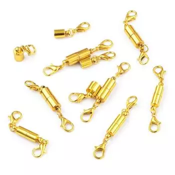 Товары для дома и вечеринок Ожерелье Высококачественное Цилиндрическое Сердце Изготовление Ювелирных Изделий Аксессуары Застежки Для Браслета Соединитель Ювелирных Изделий 2 Набора/Упаковка Пряжка Ball 126mm White K