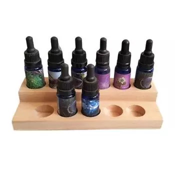 Товары для дома Стойка для демонстрации эфирных масел Устойчивая Отличная 2-х уровневая 11-слотовая квадратная подставка для флаконов косметики