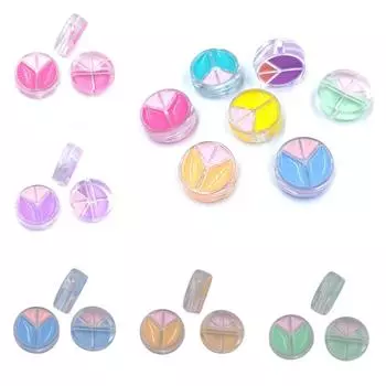 Товары для домашней вечеринки 3 шт. для изготовления ювелирных браслетов, прозрачные акриловые капли масла, аксессуары «сделай сам», модные креативные подвески, бусины мира жёлтый