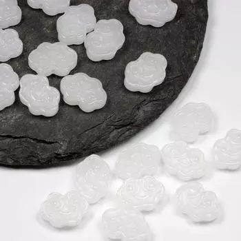 Товары для домашней вечеринки 50 шт., прямое отверстие, благоприятное облако, материал для украшения, сделай сам, шпилька для волос, кисточка, висячие бусины размером около 9x13 мм, подвеска в древнем стиле