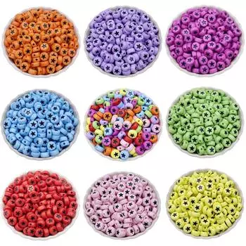 Товары для домашней вечеринки 60 шт. 4*7 мм ожерелье браслет с одним отверстием звезда свободные бусины кулон DIY ремесла оптовая продажа для изготовления ювелирных изделий