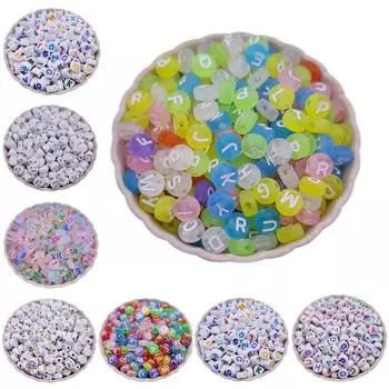 Товары для домашней вечеринки, кулон, оптовая продажа, свободные бусины, выражение, письмо, изготовление ювелирных изделий, сделай сам, для ожерелья, браслета, 50 шт., 4*7 мм 5