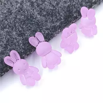 Товары для домашней вечеринки, мультфильм для изготовления разделителей, матовый для изготовления ювелирных изделий, браслет «сделай сам», ожерелье, лента для волос, милый матовый желейный цвет, 10 шт. зелёный