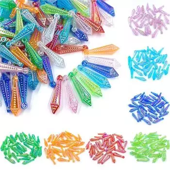 Товары для домашней вечеринки, очаровательные детские украшения, акриловый кулон «сделай сам», ювелирные аксессуары, женские шестиугольники AB, цвет, милый кристалл, 20 шт., ожерелье светло-фиолетовый