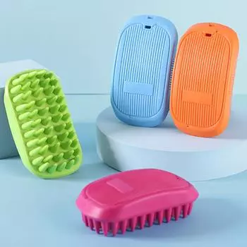 Товары для домашних животных для собак, кошек, массажная щетка, расчески, очиститель, щетка для удаления волос, щетки-пуходерки, инструменты для мытья, мягкая нежная силиконовая щетина