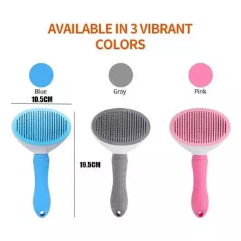 Товары для домашних животных Для собак Товары для домашних животных Товары для ухода за шерстью щенков Аксессуары для домашних животных Собаки Щетка для груминга Вещи Расческа Все для дома серый