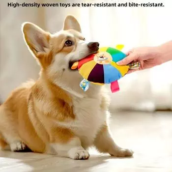 Товары для домашних животных на открытом воздухе Игрушки для собак Плюшевый пищащий прочный щенок для собак Фрисби Игрушка интерактивная дрессировка с ремнями Мягкая игрушка ручной работы Duckling