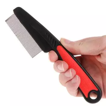 Товары для домашних животных, выпадение зубов, щетка для удаления блох, вшей, расческа из нержавеющей стали, дегельминтизация, открывающиеся узлы, расческа для ухода за собаками и кошками синий