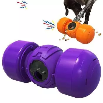 Товары для домашних животных, звуковая медленная еда, игрушка для домашних животных, миска для собак, головоломка, утечка, средние и большие игрушки для собак One Size оранжевый