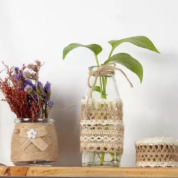 Товары для фестиваля Charm Festival, высокое качество, популярный подарок, деформирующаяся свадебная 2 м/рулон, джутовая мешковина, натуральная, сделай сам, горячая распродажа, лента для вечеринок, лента из пеньковой ленты E