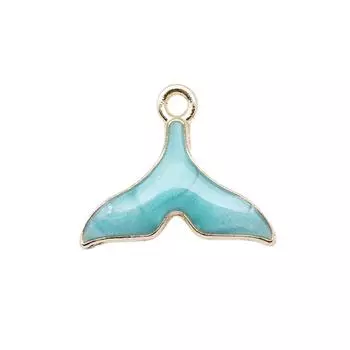 Товары для изготовления ювелирных изделий Подвески с хвостом кита Подарочные аксессуары для женщин 10 шт.