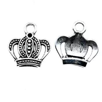 Товары для изготовления ювелирных изделий Подвески в виде императорской короны для парных подвесок 20 шт.
