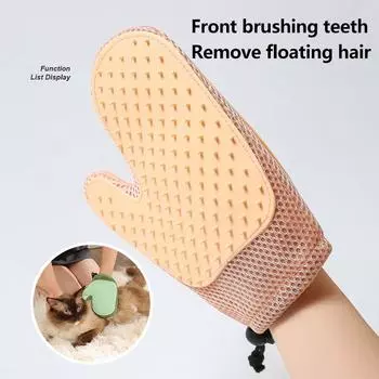 Товары для кошек и домашних животных Щетка для удаления шерсти Шерстяные перчатки Перчатка для ухода за кошками Чистка Массаж Pet Pet Кошка Собака Средство для удаления шерсти животных Товары для животных