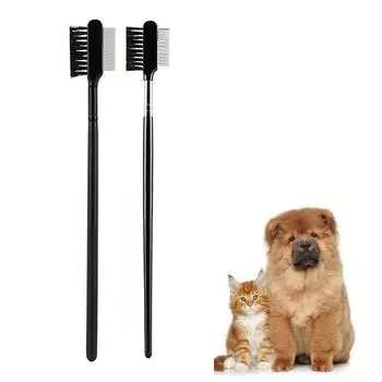 Товары для котят, щенков, маленьких кошек, собак, домашних животных, расческа для глаз, щетка для собак, расчески для удаления слезных пятен чёрный