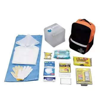 Товары для предотвращения стихийных бедствий Iris Ohyama Набор для предотвращения стихийных бедствий Рюкзак для предотвращения стихийных бедствий, набор из 14 предметов [с водоотталкивающей отделкой] HRS-14M