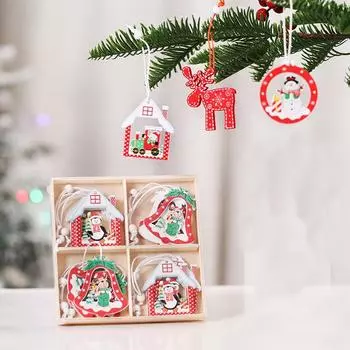 Товары для рождественской елки, деревянная подвеска, снежинка, подвесные украшения для рождественской елки 2024, рождественские украшения для дома, Новый год 2025