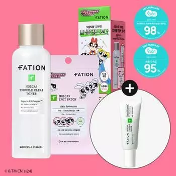 [Товары для суперкрошек] Partyon Noscanine Trouble Clear Toner 200 мл специальный (+12 точечных патчей) (Издание «Крутые девчонки»), Корейская косметика