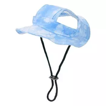 Товары для улицы для домашних животных, большие и маленькие собаки и кошки, солнцезащитный козырек, роса, уши, шапка для щенка, головной убор, S One Size синий