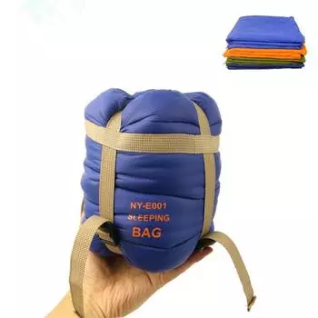 Товары для улицы, путешествия, кемпинг, нейлоновый спальный мешок с имитацией шелка + спальный мешок для офиса, обеда, конверт для взрослых, мини-спальный мешок 190x75 синий