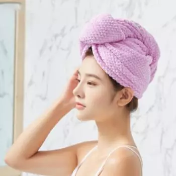 Товары для ванной комнаты Голова Кудрявая Ванна Волосы Сушка Полотенца Шапочка Для Душа Женщины Тюрбан Полотенца Для Волос Обертывание 1pc dark blue