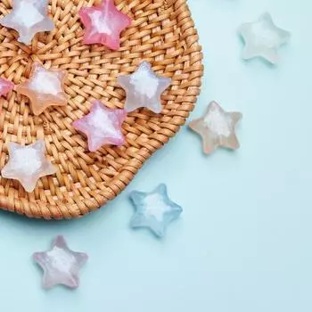 Товары для вечеринки DIY Материал Акрил Изготовление ювелирных изделий Аксессуары Ожерелье Бусины 30 шт Звезда Пентаграмма Модные подвески Изящные сверкающие серьги 30Pcs разноцветный