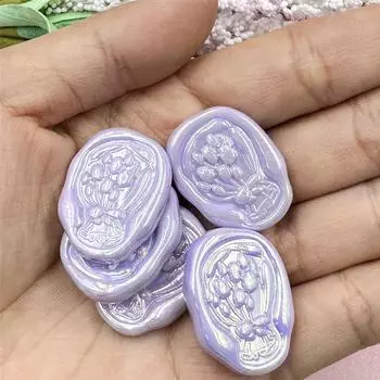 Товары для вечеринки Для изготовления ювелирных изделий Цветок тюльпана Геометрия Акрил 5 шт. 21*27 мм Бусины DIY Браслет ручной работы Ожерелье Бусины ручной работы Свободные прокладки