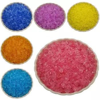 Товары для вечеринки, хрустальные акриловые бусины, ожерелье, браслет для изготовления ювелирных изделий, 4 мм, 200 шт., кулон для рукоделия, яркий цвет, круглый