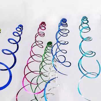 Товары для вечеринки по случаю дня рождения, украшения в виде завитков, подвесные спирали, 6 шт., подвесной потолок для свадьбы 70cm красный