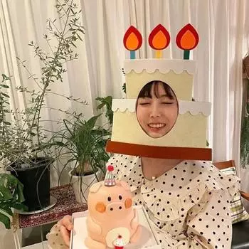 Товары для вечеринки по случаю дня рождения Забавная шляпа Ins Фетровые шляпы для дня рождения Креативная шапка для вечеринки с веревкой Детская шапка для вечеринки Реквизит для фотосессии розовый