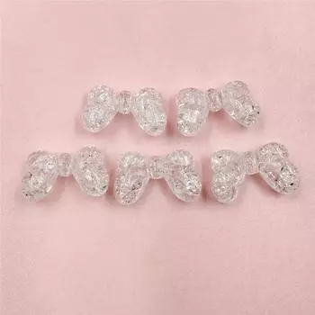 Товары для вечеринки. Разрывной бант. 5 шт. 16,5*27 мм. Акриловые модные бусины. Материалы ручной работы. Бусины. зелёный