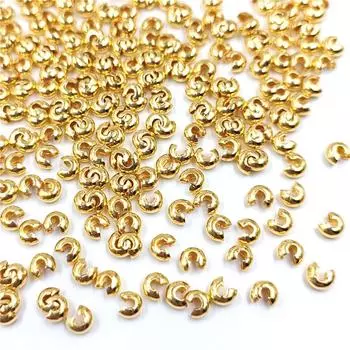 Товары для вечеринки Застежка для сумки Застежка в форме полумесяца Свободные аксессуары из бисера Полумесяц Ручная работа 3/4/5 мм Золотая и серебряная застежка Ручная работа Материал «сделай сам» 4mm