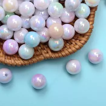 Товары для вечеринок 100 шт. серьги своими руками браслет аксессуары ручной работы ювелирные изделия бисерный материал круглые бусины цвета AB ожерелье двухцветное 8/10 мм мода 8mm разноцветный