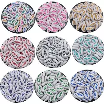 Товары для вечеринок 10 шт. DIY для изготовления ювелирных изделий, эллипс, самолет, 10 шт., ожерелье, браслет, ручная работа, разделитель, алфавит, бусины красный