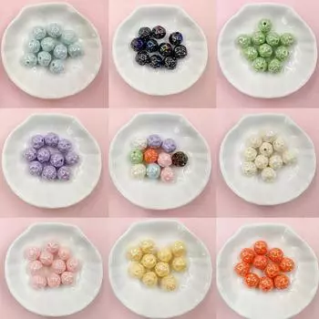 Товары для вечеринок 11,1 мм DIY Акрил 10 шт Ожерелье Мода Пряжа Шарики Бусины Браслеты Изготовление Ювелирных Изделий Для Брелока Аксессуары Ручной Работы About 11.1mm 10Pcs фиолетовый