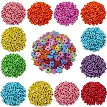 Товары для вечеринок 20 шт. 12 мм акриловые бусины цветы красочные буквы мода для изготовления ювелирных изделий своими руками поделки кулон браслет ожерелье