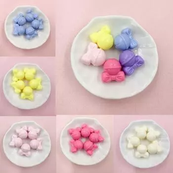 Товары для вечеринок Акриловая цепочка для мобильного телефона своими руками Рождественский подарок бант колокольчик бусины креативные аксессуары ожерелье браслет 19,3*18,9 мм 5 шт.