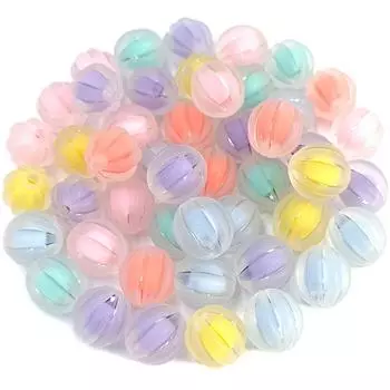 Товары для вечеринок Акриловые подвески Прозрачные/матовые для изготовления украшений DIY Материалы для ручной работы Corespun 10 шт. Бусины в форме тыквенного/персикового сердца Pumpkin/Transparent зелёный