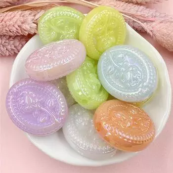 Товары для вечеринок Акриловые ювелирные изделия «сделай сам» Аксессуары для изготовления браслетов и ожерелий 23,3*27,7 мм Креативные подвески Подвески Мода 10 шт. Бусины в виде розы разноцветный