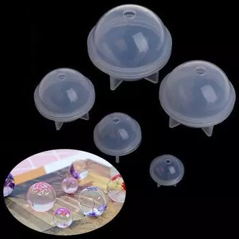 Товары для вечеринок, бусины 20-60 мм, ювелирные изделия, сфера, изготовление эпоксидной смолы, DIY глобус из смолы, силиконовая форма для шариков 30mm