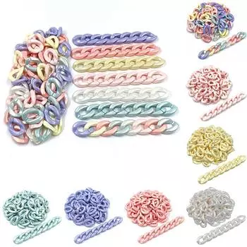 Товары для вечеринок Цепи Бусины Ожерелье Браслет Оптовая DIY Находки Подвеска Изготовление ювелирных изделий 40 шт. Макарон Для 10*15mm #1 фиолетовый