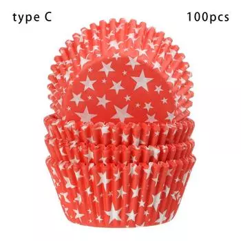 Товары для вечеринок Чашка Контейнер Коробка для маффинов Поднос для вечеринки Инструменты для выпечки Бумажный держатель Форма для кексов Торта type C