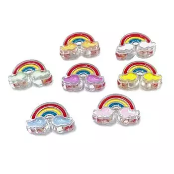 Товары для вечеринок DIY фурнитура акриловые бусины для изготовления ювелирных изделий 4 шт. кулон оптовая продажа ожерелье браслет ананас Радуга 15*25mm Pineapple розовый