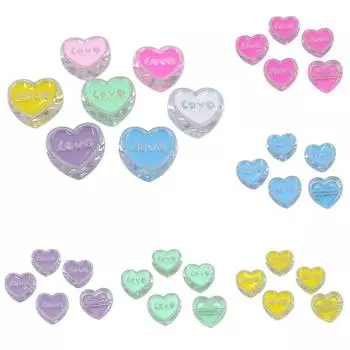 Товары для вечеринок DIY Ювелирные аксессуары Капельное масло для изготовления браслетов и сережек 5 шт. Материал Прозрачный с горизонтальным отверстием Акрил ручной работы Креативный фиолетовый